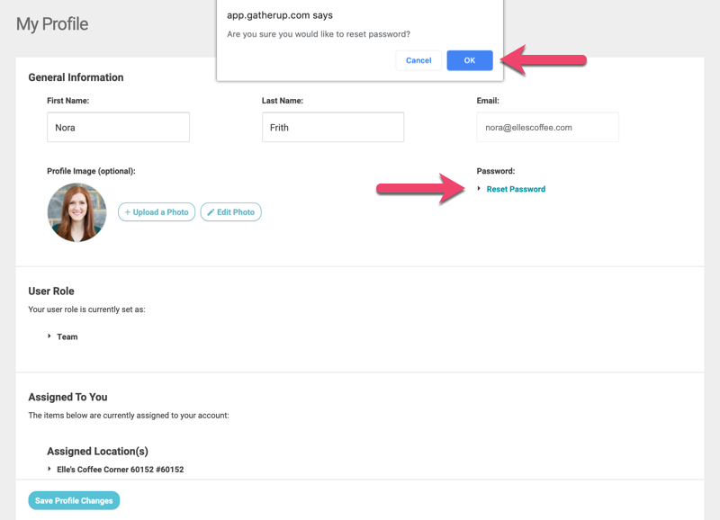 How To Reset The Password For A User Account