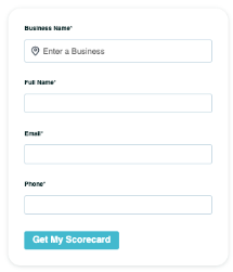 Set up a Reputation Scorecard Website Widget