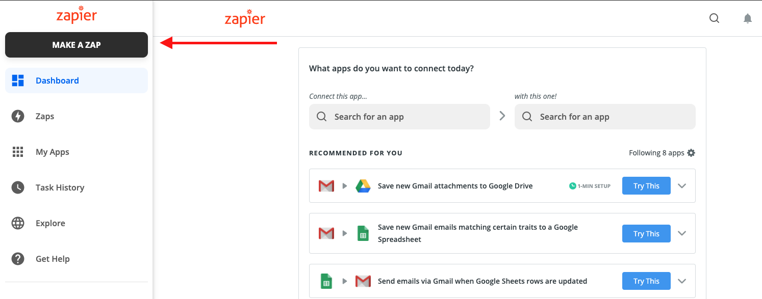 Automate Requests Using Zapier
