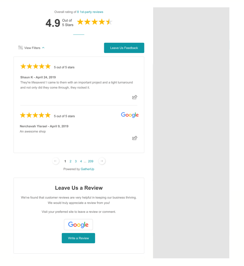 Review Widget