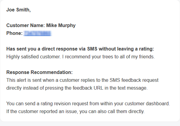 What Happens When a Customer Replies to my SMS